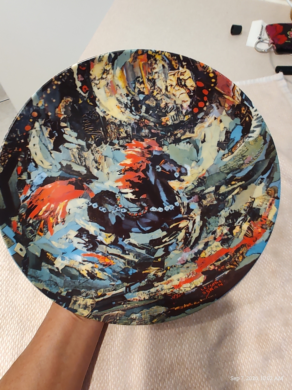 LENORE BERAN "The Little Blue Horse" Decor Horse Art Plate "FANTASY In Motion"
